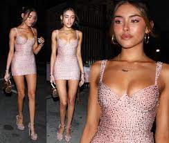 Madison Beer Nip Slip In A Short Dress