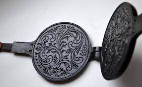 Check spelling or type a new query. Vintage Waffle Maker Norwegian Krumkake Iron Pizzelle Press Crepe Cookie Maker Cast Iron Mustad Krumkakejern From Norway It Cast Pizzelle Iron Norwegian Krumkake