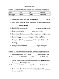 Senaraikan nama pemimpin kaum wanita yang turut terlibat dalam demonstrasi menentang penyerahan sarawak. Soalan Kata Sendi Nama Tahun 3