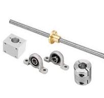 Surprecision Lot de vis plomb T20 20 mm (vis plomb 200 mm + écrou en cuivre  + boîtier d'écrou + bloc de roulement à oreiller vertical + clé hexagonale  ...