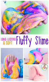 How To Make Fluffy Slime With Sta Flo Liquid Starch Fluffy Slime Recipe Making Fluffy Slime Fluffy Slime