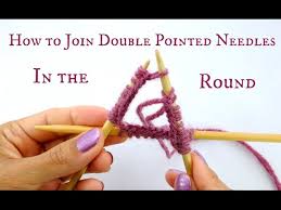 How to change color when knitting (english style). How To Join Double Pointed Needles In The Round Beginner Knitting Tutorial Youtube