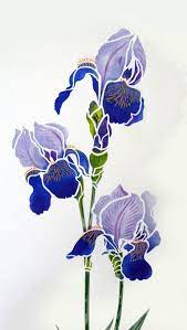 Iris Stencil 1 Henny Donovan Motif Iris Drawing Flower Drawing Flower Drawing Design