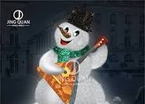 Happy Snowman Model Motif Lights Giant Winter LED Lighting Christmas  Decorative Ornaments Santa Embellishments