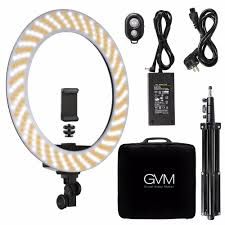 2020 Gvm 18 Inch Led Photography Lighting Kit 55w Dimmable Led Ring Lamp With Tripod Stand For Video Camera Photography Lighting From Afanticell 117 88 Dhgate Com