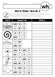Free Digraph Wh Phonics Word Work Multiple Phonograms Phoneme Segmentation Worksheet Phonics Words Kindergarten Worksheets Sequencing Worksheets