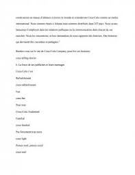 Resultats, facteur de succes des organisations. Coca Cola Les Facteurs Cles Du Succes Compte Rendu Dissertation