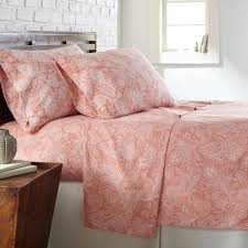 Traditionally, a duvet cover is made from cotton, linen or synthetic materials, and it is sewn on three sides with one side open to allow the duvet insert to be placed inside. Paisley Coral Duvet Cover Bedding Quilt Bed Set Pillowcases Single Double King Duvet Covers Bedding Sets Home Garden