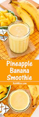 Pineapple Banana Smoothie Smoothie Recipes Smoothie Recipes Healthy Healthy Smoothies