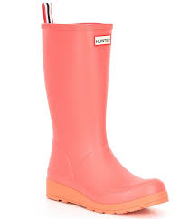 Hunter Original Play Tall Rain Boots Dillard S Heeled Rain Boots Pink Rain Boots Boots