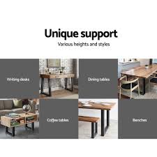 Top quality craftsmanship makes your project easy to complete on time. 2x Coffee Dining Table Legs Steel Industrial Vintage Bench Metal Trapezoid 710mm Auz Sales Online