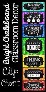 Behavior Clip Chart Chalkboard Brights Classrooms