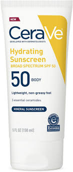 Cerave Hydrating Sunscreen Body Lotion Spf 50 Ulta Beauty In 2020 Sunscreen Face Lotion Mineral Sunscreen Sunscreen Lotion