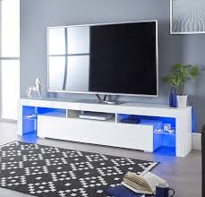Collection by shaukat • last updated 1 day ago. Furniture Designs Ltd Modern White Tv Stand Cabinet For Tv With Blue Led Lights For 30 40 50 Inch Led Lcd Smart Tv 51 2 Wide Wish