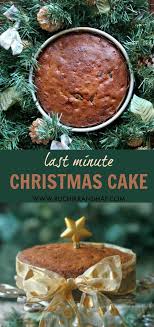 If you're making and decorating a christmas cake for the first time or wanting a new twist on the classic mix of spices, dried fruits, nuts and booze, then look no further. Last Minute Christmas Cake Ruchik Randhap Christmas Cake Recipes Christmas Cake Christmas Food