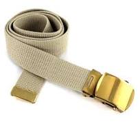 Authentique ceinture en toile de Armée française