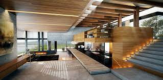 Apartment interior design in modern black color style. Ultra Modern Living Room Betonnen Interieurs Modern Interieurontwerp Huisdesign