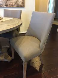 Stg0211 Taupe Dining Chairs W Nailheads S 6 Dining Chairs Chair Dining