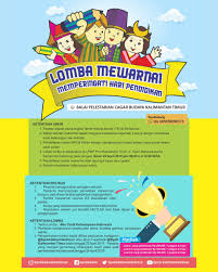 Manfaat mewarnai adalah untuk orang dewasa dapat menghilangkan rasa stres, kecemasan, dan fokus. Lomba Mewarnai Dalam Rangka Memeriahkan Hari Pendidikan Nasional