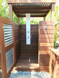 Ipe Spa Shower Outdoor Bathroom Design Outdoor Shower Enclosure Outdoor Toilet