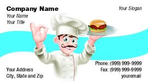 Before purchasing, please read the entire description carefully! Chef Business Cards