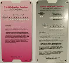 r410a superheat subcooling calculator charging chart