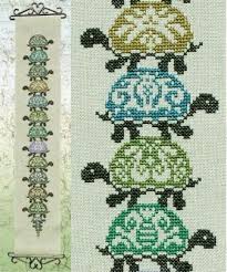 A free cross stitch pattern that reads, fully vaccinated. Turtles All The Way Down Ink Circles