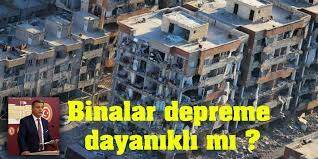 Sadece zemin etüdü, beton taşıyıcı elemanları hasar görmemiş veya az hasar görmüş bir binada oturmaya devam edilebilir. Binalar Depreme Dayanikli Mi