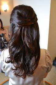 Down And Half Up Styles On B Nyc Hair Bridal Hair Half Up Half Up Hair Wedding Hairstyles Half Up Half Down