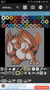 Preview of Gameboy Colour Charzard Gen 1 Perler Bead : rpokemon