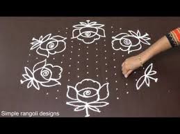 Rose Flower Kolam Designs With 15 8 Dots Chukkala Muggulu With Dots Rangoli Design Youtube Rangoli With Dots Rangoli Designs Rangoli Patterns