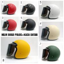 Kamu bisa menemukan penjual helm bogo dari seluruh indonesia yang terdekat dari lokasi & wilayah kamu. Helm Bogo Polos Terbaru Helm Bogo Classic Termurah Kaca Datar Shopee Indonesia