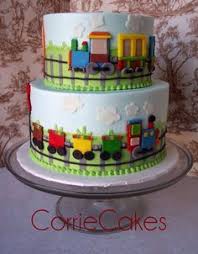 Train Cake Next Year I Will Convince Coop He Wants Trains Childrens Birthday Cakes Train Cake First Birthday Cakes