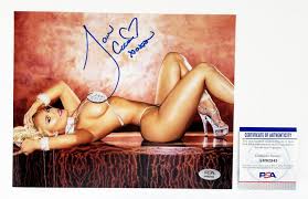 Coco Austin as a glamorous figure-signed collectible print