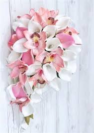 See more of white orchid wedding & event planning on facebook. Calla And Orchid Wedding Bouquet Pink White Waterfall Or Cascading Bridal Flowers Accessories Weddings Valresa Com