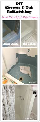 Diy Shower And Tub Refinishing I Painted My Old 1970 S Shower Tub Refinishing Diy Shower Refinish Bathtub
