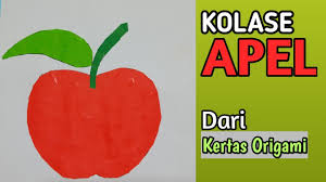 Gambar tersebut bisa anda download langsung, caranya silahkan klik pada gamba. Cara Membuat Kolase Apel Dari Kertas Origami Youtube