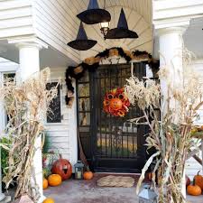 This halloween, skip the party supply store. 20 Fall Porch Decorating Ideas That Have Us Bewitched Halloween Porch Decorations Halloween Front Porch Decor Fall Decorations Porch