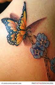 Butterfly Tattoo Gallery Butterfly Tattoo Designs Butterfly With Flowers Tattoo Butterfly Tattoos Images