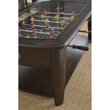 There is also a bottom shelf for storage which comes in handy. Diletta Foosball Game Coffee Table With Casters In Walnut Dl250cbn