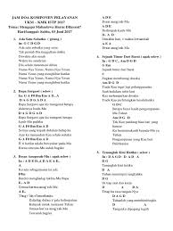 Doa sebelum dan sesudah makan kristen; Lagu Jam Doa Chord Pdf