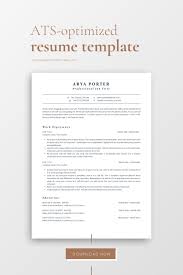 Ats Resume Template For Corporate Jobs Instant Download Etsy Resume Template Resume Design Resume Template Professional