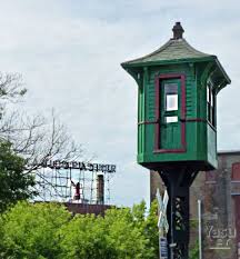 Old Railroad Tower And Utica Club Brewery Sign In Background Abandoned Train Utica Oneida County