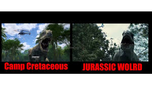 Camp cretaceous is the first official tv series in the jurassic park franchise. Jurassic World Vs Camp Cretaceous Scene From Indominus Rex And The Helicopter Youtube