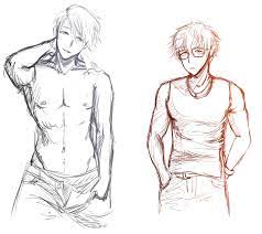 Pffpth — Practicing Drawing Sexy Man Men With Zen & Seven...