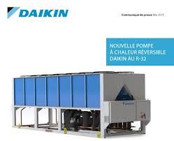 Une ressource renouvelable les pompes à chaleur (pac) permettent de récupérer les calories contenues dans l'air extérieur, même quand il fait froid. Daikin Nouvelle Pac Reversible Daikin Au R 32 Pour Applications Tertiaires Fpa