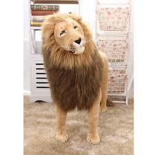Huge New Creative Simulation Lion Toy Standing Lion Doll Gift About 110cm 1232 Lion Toys Doll Gift Dolls