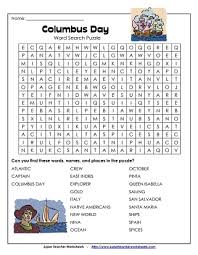D) he made three trips. Columbus Day Worksheets