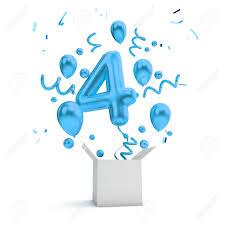 On this usa independence day 2021, everyone will be sharing best and free happy 4th of july images, hd pictures, and wallpapers along with the vintage usa lags, flower, girl, dogs, outfits, birthday cake, fireworks, parade, crafts, dinner, decoration, cookies, appetizers, cupcakes, cross, hat, and instagram caption images in high definition. Happy 4th Birthday Blue Surprise Balloon And Box 3d Rendering Stock Photo Picture And Royalty Free Image Image 116254680