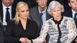 Meghan mccain is continuing to clap back at the arizona republican party for its attempts to censure her mother, cindy mccain, widow of the late sen. John Mccain Funeral Did Meghan Mccain Cast Side Eye At Mike Pence